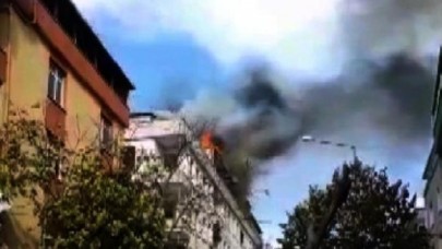 Avcılarda 21 yıl sonra boşaltılan iki binada yangın