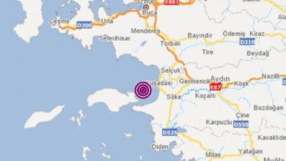 Kuşadası açıklarında korkutan deprem