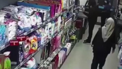 Avcılarda markette korku dolu anlar kamerada