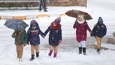 Kar yağışı nedeniyle birçok il ve ilçede eğitime ara verildi