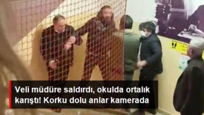 Veli müdüre saldırdı, okulda ortalık karıştı!
