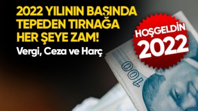 Türkiye yeni yıla yeni zamlarla girdi