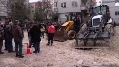 Avcılarda inşaat alanında göçük