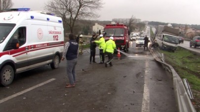 Büyükçekmecedeki trafik kazasında 1 kişi yaralandı