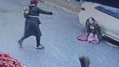 Otomobilin altında kalan 10 yaşındaki kız son anda kurtuldu