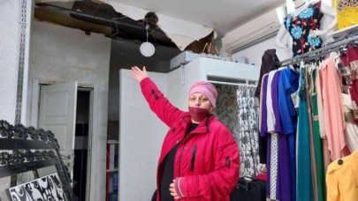 Avcılarda çöken tavandan dakikalarla kurtuldu