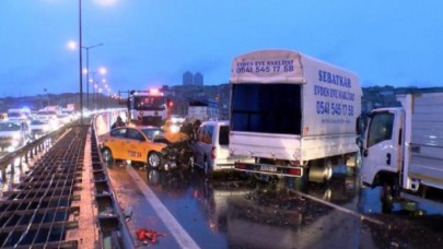 TEM Otoyolunda zincirleme kaza: 1 yaralı