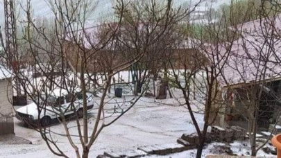 Mayısta kar sürprizi, büyük sevinç yaşadılar