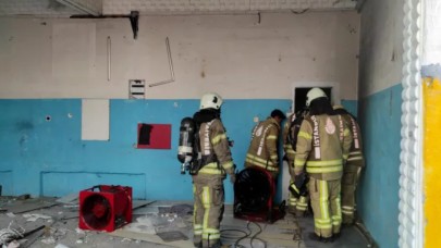 Avcılarda yangın müdahalesinde düşen itfaiyeci yaralandı