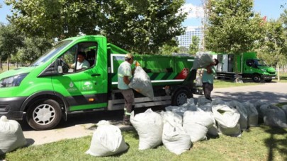 BAYRAM TATİLİNDE İSTANBULUN YEŞİL ALANLARINDAN 1200 TON ÇÖP TOPLANDI