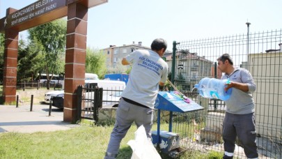 KÜÇÜKÇEKMECE BELEDİYESİ, SICAK YAZ GÜNLERİNDE SESSİZ DOSTLARI UNUTMUYOR