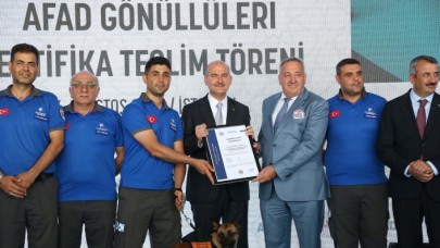 MARMARA DEPREMİNİN 23. YILDÖNÜMÜNDE AFAD’DAN AKREDİTASYON SERTİFİKA TÖRENİ