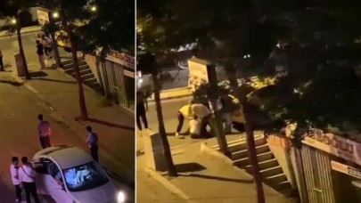 Avcılarda aldatma kavgasında sopa ve yumruklar konuştu o anlar kameraya yansıdı