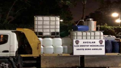 Avcılarda kaçak alkol imalatı yapan şahıs yakalandı