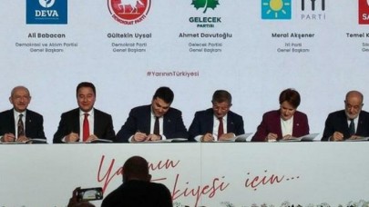 Altılı masanın ilk üç gündemi belli oldu