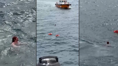 Denizde can pazarı: Bir yolcu vapurdan düştü