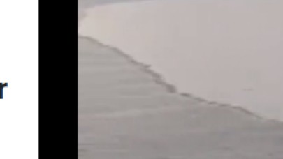 Yağış sonrası göle çamur aktı!