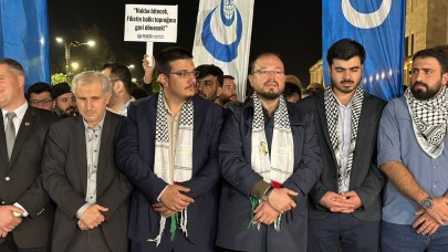 Filistin halkına destek mitingi