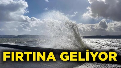 Meteoroloji'den Marmara Bölgesi'ne fırtına uyarısı