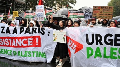 Paris halkı Gazze için yürüdü