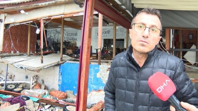 Sarıyer'de hasar çok büyük