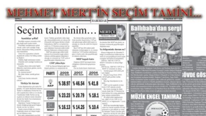 Mehmet Mert’ten seçim tahmini