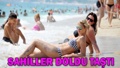 Ramazan Bayramında sahiller doldu taştı