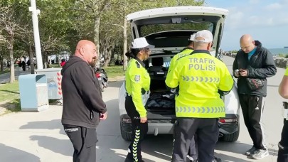 Sahilde trafik denetimi