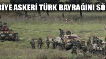 Askerler gözetleme kulesine dikilen Türk bayrağını indirdi.