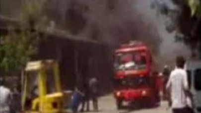 Esenyurt'ta Sanayi sitesinde yangın