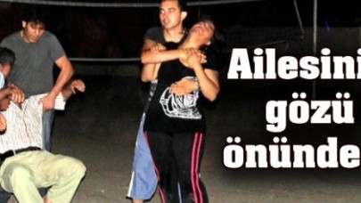 Ailesinin gözü önünde intihara kalkıştı