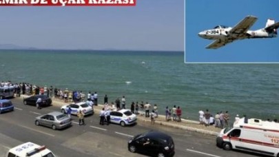 İzmir'de eğitim uçağı düştü