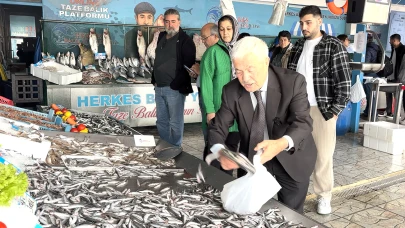 HAMSİ UCUZLADI TEZGAHLAR ŞENLENDİ