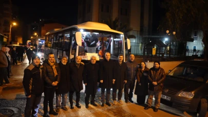 Kartal'da Umre Yolcuları Dualar İle Uğurlandı