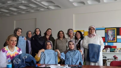 Maltepe’de kadınlar sashiko atölyesiyle ürünlerini yenilemeyi öğrendi