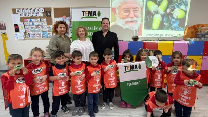 Süleymanpaşa’lı Minikler Gelecek İçin Fidan Dikti