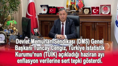 Devlet Memurları Sendikası (DMS) Genel Başkanı Tuncay Cengiz, memur ve emeklilere acilen refah payı verilmesi çağrısında bulundu.