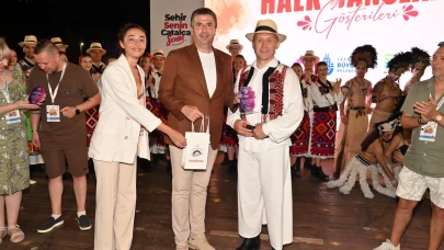Çatalca'da Uluslararası Halk Oyunları Gösterileri