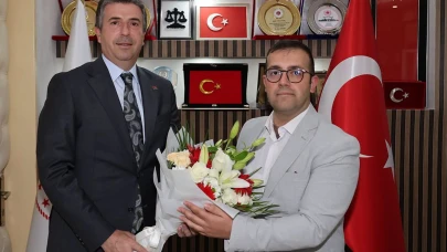 Erhan Güzel Çatalca Cumhuriyet Başsavcısı Yunus Tunç’u  ziyaret etti.