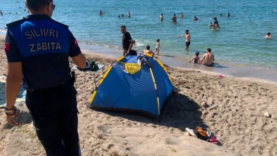 Silivri Sahillerinde Çadır Denetimi