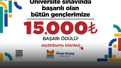 Zeytinburnu Belediyesi’nden Gençlere 15 Bin TL Başarı Ödülü