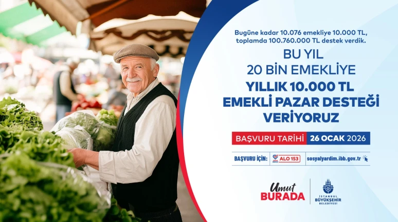 İBB emekli pazar desteği başvuruları başladı