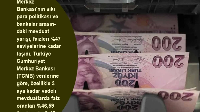 Merkez Bankası faizleri %47 seviyelerine kadar taşıdı