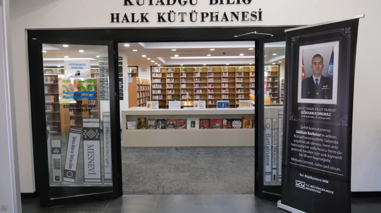 Şehit Hava Pilot Yarbay Gökhan Korkmaz anısına çalışma salonu açıldı
