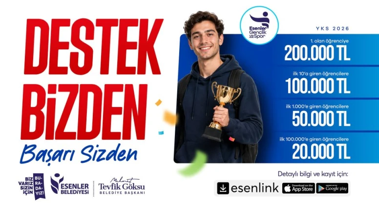 Esenler Belediyesi'nden Üniversiteli Gençlere Burs Desteği