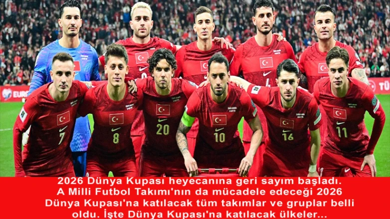 2026 Dünya Kupası’na katılacak 48 takım belli oldu! İşte Türkiye'nin grubu