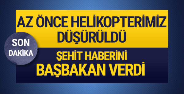 Cumhurbaşkanı Erdoğan Afrin açıklaması: Az önce bir helikopterimiz düşürüldü