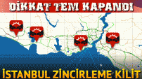 İstanbul'da kaza, TEM Otoyolu kapandı